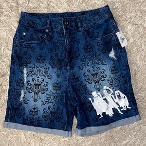 Disney Parks Haunted Mansion Denim Shorts